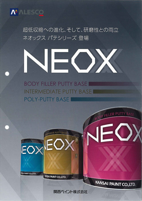 No.1308 関西ペイント NEOX ポリパテ 速乾 硬化剤セット 臭う