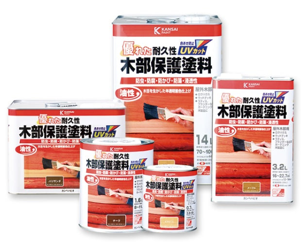 油性木部保護塗料 <0.7L/1.6L/3.2L/7L/14L>（カンペハピオ