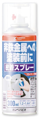 非鉄金属用密着スプレー（油性 つやけし）＜300ml＞（カンペハピオ）